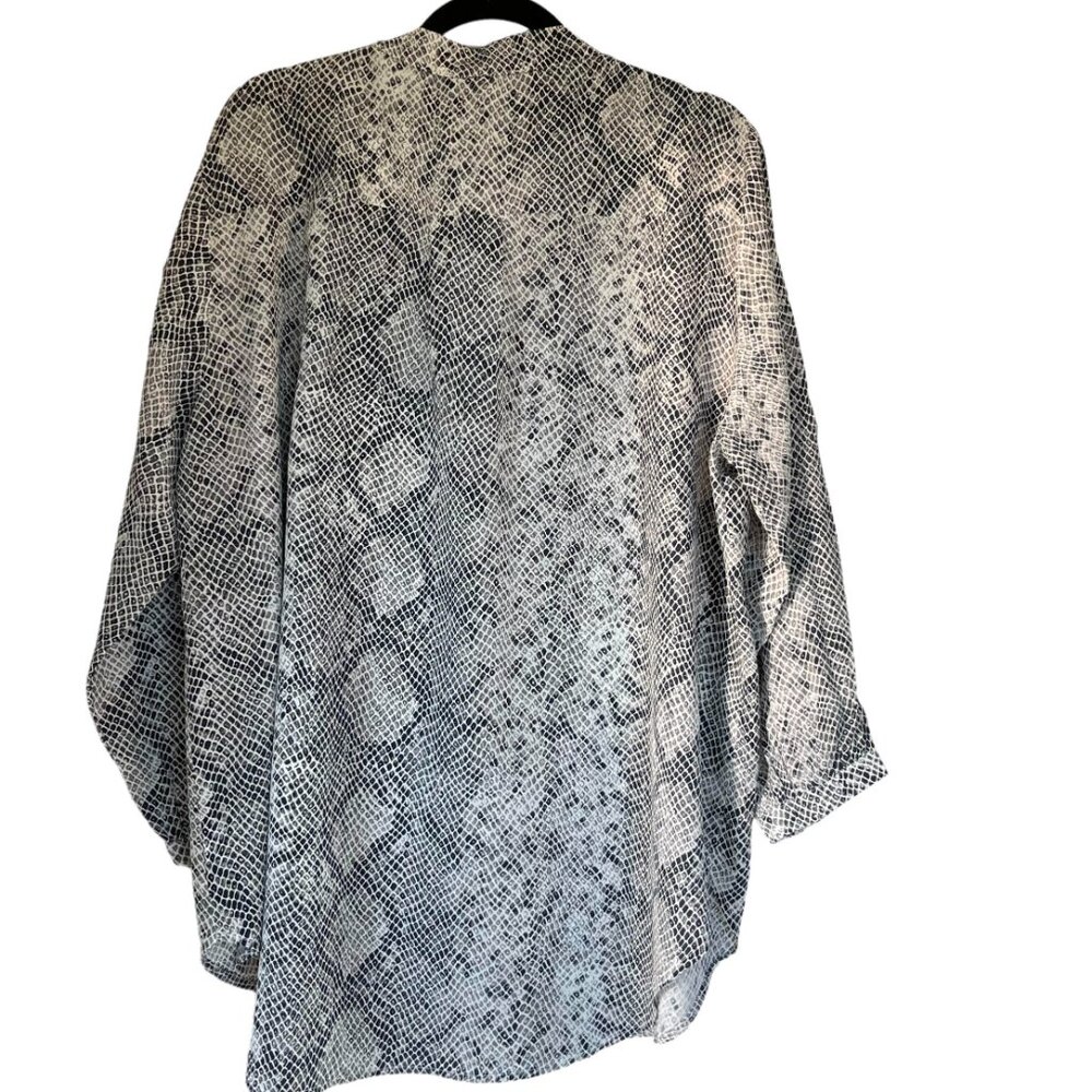 NWT Amour Vert Amy-Serpentine 100% Silk Blouse - Picture 4 of 7